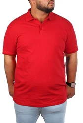Young & Rich Poloshirt Herren Basic mit Knopfleiste Kurzarm Regular Fit Rot
