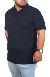 Young & Rich Poloshirt Herren Basic mit Knopfleiste Kurzarm Regular Fit Dunkelblau/Blau