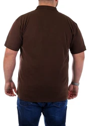 Young & Rich Poloshirt Herren Basic mit Knopfleiste Kurzarm Regular Fit Dunkelbraun/Braun/Dunkelrot