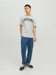 Jack & Jones T-Shirt 2-er Set Logo T-Shirt Kurzarm Basic Shirt JJELOGO (5581) Wei
