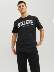 Jack & Jones T-Shirt 2-er Set Logo T-Shirt Kurzarm Basic Shirt JJELOGO (5581) Schwarz (5581)