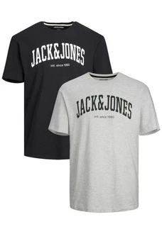 Jack & Jones T-Shirt 2-er Set Logo T-Shirt Kurzarm Basic Shirt JJELOGO (5581) Schwarz/Weiß (5581) Jack & Jones T-Shirt 2-er Set Logo T-Shirt Kurzarm Basic Shirt JJELOGO (5581) Schwarz/Weiß (5581)