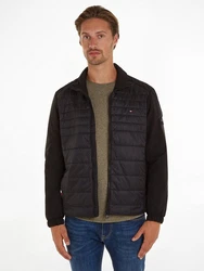 Tommy Hilfiger Steppjacke CL MIX MEDIA STAND COLLAR JACKET Schwarz/Grau