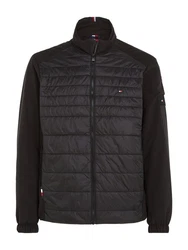 Tommy Hilfiger Steppjacke CL MIX MEDIA STAND COLLAR JACKET Schwarz/Grau