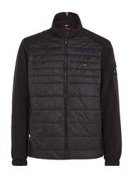 Tommy Hilfiger Steppjacke CL MIX MEDIA STAND COLLAR JACKET Schwarz/Grau