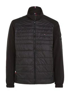 Tommy Hilfiger Steppjacke CL MIX MEDIA STAND COLLAR JACKET Schwarz/Grau