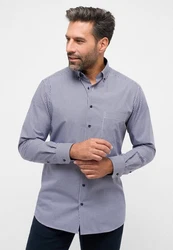 Eterna Langarmhemd MODERN FIT NON IRON Dunkelblau/Hellblau/Blau/Dunkelgrau