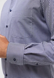 Eterna Langarmhemd MODERN FIT NON IRON Dunkelblau/Hellblau/Blau/Dunkelgrau