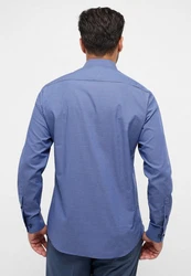 Eterna Langarmhemd MODERN FIT NON IRON Dunkelblau/Blau/Hellblau
