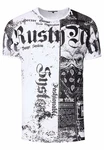 Rusty Neal T-Shirt Used-Look Creme/Weiß/Rot/Schwarz