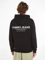 Tommy Jeans Kapuzensweatshirt TJM REG ENTRY GRAPHIC HOODIE Schwarz