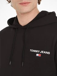 Tommy Jeans Kapuzensweatshirt TJM REG ENTRY GRAPHIC HOODIE Schwarz