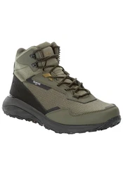 Jack Wolfskin DROMOVENTURE TEXAPORE MID Sneaker Dunkelgrün/Braun/Khaki
