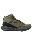 Jack Wolfskin DROMOVENTURE TEXAPORE MID Sneaker Dunkelgrün/Braun/Khaki