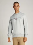 Tommy Hilfiger Sweatshirt TOMMY LOGO SWEATSHIRT mit klassischem Rundhalsausschnitt Grau Tommy Hilfiger Sweatshirt TOMMY LOGO SWEATSHIRT mit klassischem Rundhalsausschnitt Grau