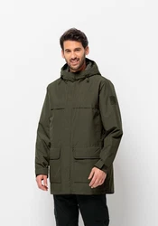Jack Wolfskin Funktionsparka WINTERLAGER PARKA Dunkelgrün/Grün/Khaki