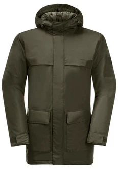 Jack Wolfskin Funktionsparka WINTERLAGER PARKA Dunkelgrün/Grün/Khaki