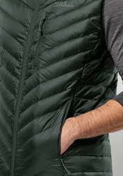 Jack Wolfskin Daunenweste PASSAMANI DOWN VEST Dunkelgrün/Grün