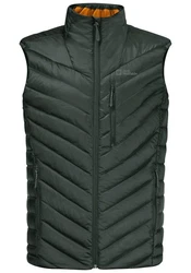 Jack Wolfskin Daunenweste PASSAMANI DOWN VEST Dunkelgrün/Grün