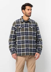 Jack Wolfskin Flanellhemd VAN VIEW SHIRT Blau/Dunkelgrün/Hellblau
