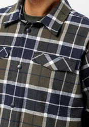 Jack Wolfskin Flanellhemd VAN VIEW SHIRT Blau/Dunkelgrün/Hellblau