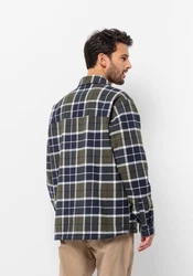 Jack Wolfskin Flanellhemd VAN VIEW SHIRT Blau/Dunkelgrün/Hellblau