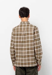 Jack Wolfskin Flanellhemd BERGWEG SHIRT Braun/Beige
