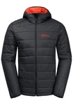 Jack Wolfskin Funktionsjacke LAPAWA INS HOODY Dunkelgrau/Grau/Braun/Schwarz