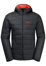 Jack Wolfskin Funktionsjacke LAPAWA INS HOODY Dunkelgrau/Grau/Braun/Schwarz
