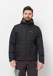 Jack Wolfskin Funktionsjacke LAPAWA INS HOODY Schwarz/Braun/Dunkelgrau/Dunkelblau/Grau
