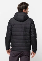 Jack Wolfskin Funktionsjacke LAPAWA INS HOODY Schwarz/Braun/Dunkelgrau/Dunkelblau/Grau