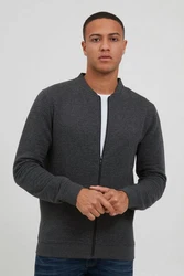 Indicode Sweatjacke IDBronte mit Reißverschluss Dunkelgrau/Hellgrau/Grau