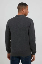 Indicode Sweatjacke IDBronte mit Reißverschluss Dunkelgrau/Hellgrau/Grau