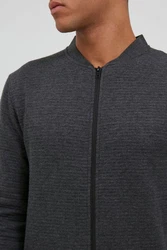 Indicode Sweatjacke IDBronte mit Reißverschluss Dunkelgrau/Hellgrau/Grau
