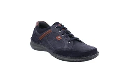 Josef Seibel Schnürschuh Anvers 42 Dunkelblau/Hellblau