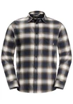 Jack Wolfskin Flanellhemd WANDERWEG SHIRT Beige/Dunkelblau/Blau/Braun