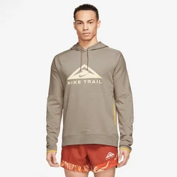 Nike Kapuzensweatshirt DRI-FIT TRAIL MAGIC HOUR MEN'S PULLOVER TRAIL RUNNING HOODIE Khaki/Grau/Braun