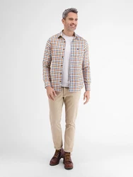 LERROS Karohemd Twillqualität Braun/Mischfarben/Rot/Khaki/Beige