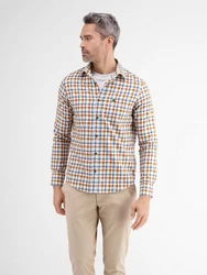 LERROS Karohemd Twillqualität Braun/Mischfarben/Rot/Khaki/Beige