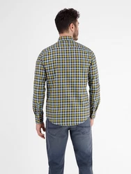 LERROS Karohemd Twillqualität Gelb/Grün/Neonfarben/Hellblau/Blau