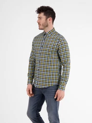 LERROS Karohemd Twillqualität Gelb/Grün/Neonfarben/Hellblau/Blau