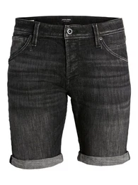 Jeansshorts Knielange Jeans Shorts bergre JJIRICK JJFOX 6002 in Schwarz