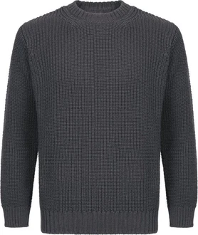 Irelandseye Wollpullover Crosshaven Ribbed Crew Neck Sweater Dunkelgrau/Dunkelblau/Grau Irelandseye Wollpullover Crosshaven Ribbed Crew Neck Sweater Dunkelgrau/Dunkelblau/Grau
