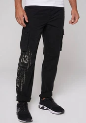 CAMP DAVID Cargohose Schwarz/Dunkelblau/Khaki