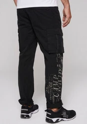 CAMP DAVID Cargohose Schwarz/Dunkelblau/Khaki