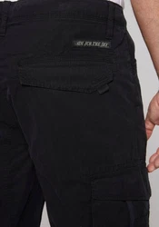 CAMP DAVID Cargohose Schwarz/Dunkelblau/Khaki