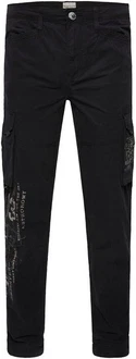 CAMP DAVID Cargohose Schwarz/Dunkelblau/Khaki