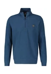 LERROS Sweatjacke Sweat-Troyer Strukturqualität Blau/Dunkelblau