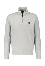LERROS Sweatjacke Sweat-Troyer Strukturqualität Grau