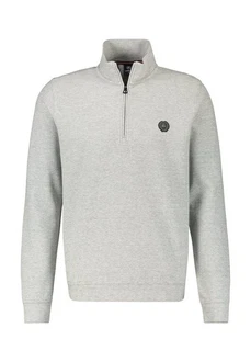 LERROS Sweatjacke Sweat-Troyer Strukturqualität Grau